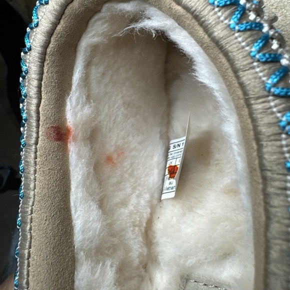 UGG Tazz Driftwood Platform womens shoes 1122553 Slippers Suede Size 5 Excellent - Picture 9 of 10